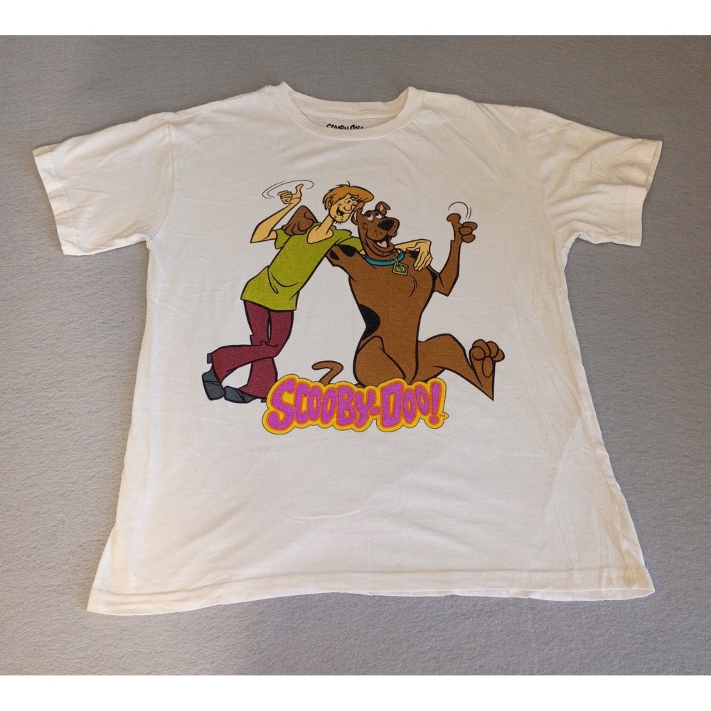 Vintage Scooby-Doo Shirt Men's‎ Size Large White Retro